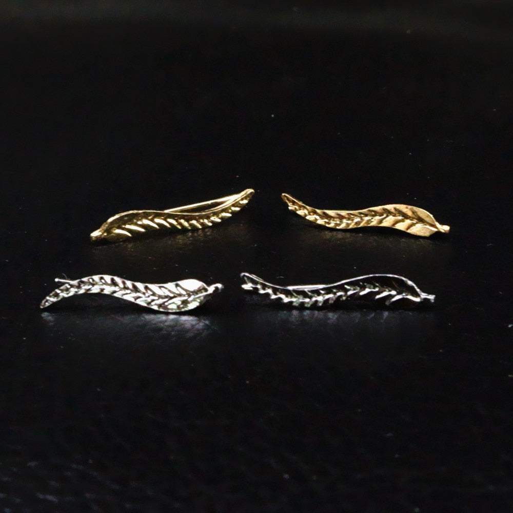 2019  New Fashion Jewelry olive leaf  Earrings For Women   Gold-color fashion trend