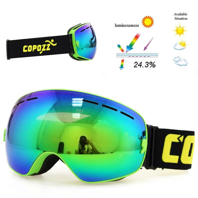 COPOZZ DOUBLE LAYER SNOW GOGGLES - 2020 Version Pro  UV400 ANTI-FOG