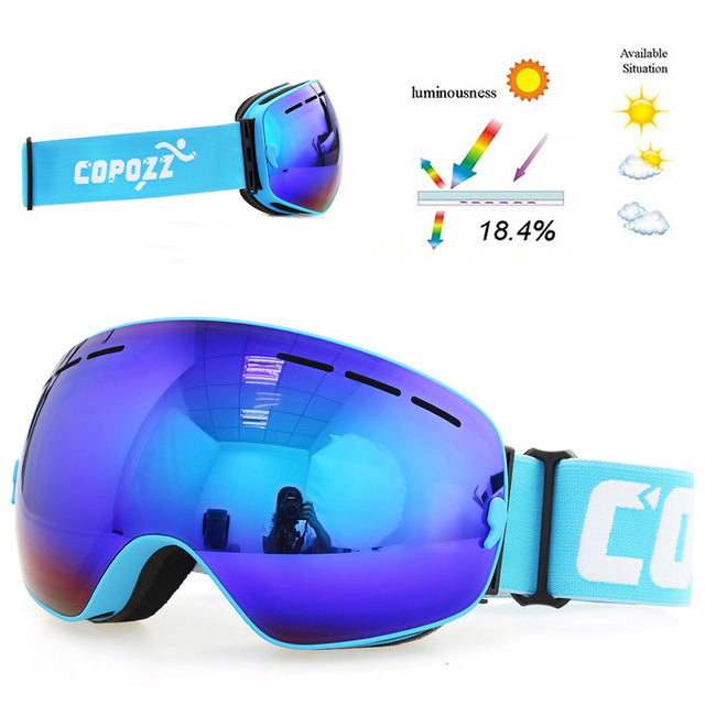 COPOZZ DOUBLE LAYER SNOW GOGGLES - 2020 Version Pro  UV400 ANTI-FOG