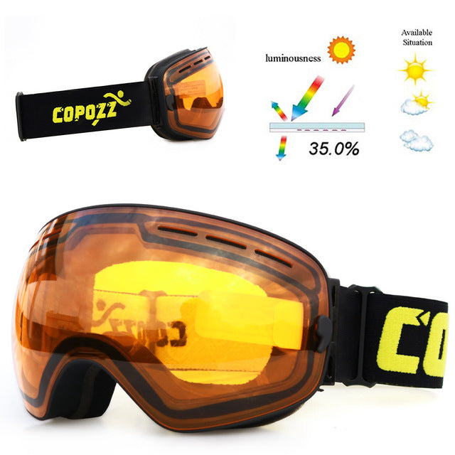 COPOZZ DOUBLE LAYER SNOW GOGGLES - 2020 Version Pro  UV400 ANTI-FOG