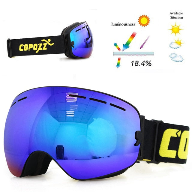 COPOZZ DOUBLE LAYER SNOW GOGGLES - 2020 Version Pro  UV400 ANTI-FOG