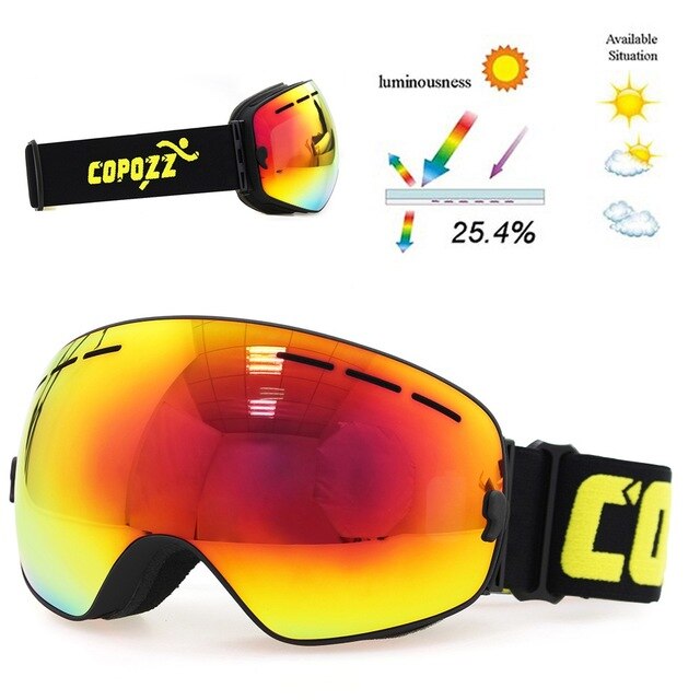 COPOZZ DOUBLE LAYER SNOW GOGGLES - 2020 Version Pro  UV400 ANTI-FOG