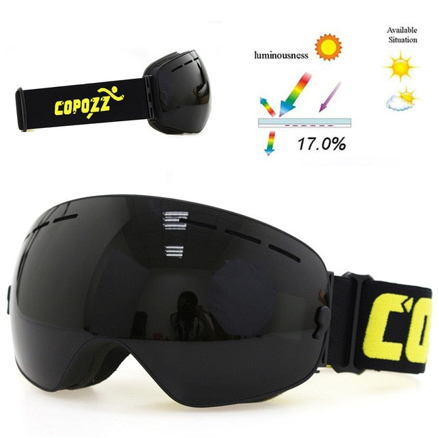 COPOZZ DOUBLE LAYER SNOW GOGGLES - 2020 Version Pro  UV400 ANTI-FOG