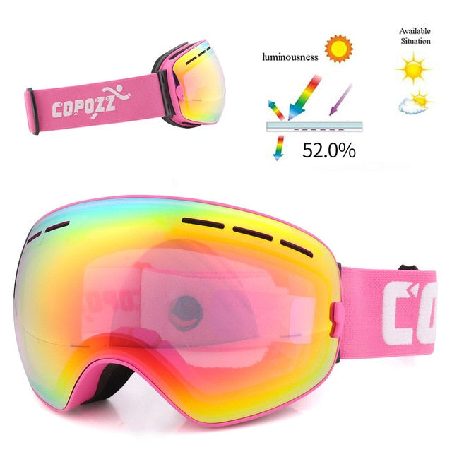 COPOZZ DOUBLE LAYER SNOW GOGGLES - 2020 Version Pro  UV400 ANTI-FOG