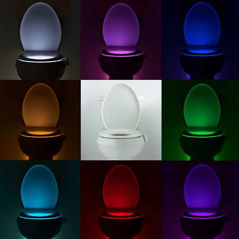 8-COLOR LED SENSORED TOILET POTLIGHT - Gadproshop