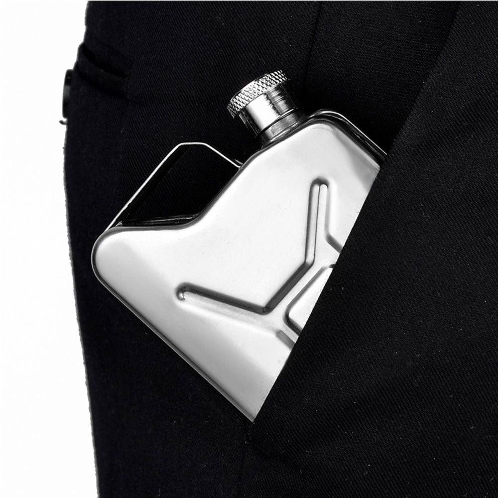 5oz Gasoline Bucket Shape Wedding Party Bar Drink Bottle Hip Flask Whisky Bottle Alcohol Drinkware with Funnel - Gadproshop